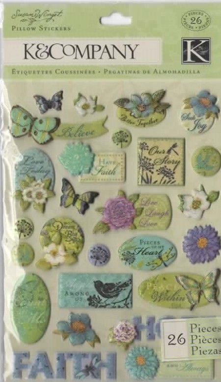 Susan Winget Nature K and Company Nature Butterfly Pillow Sticker 