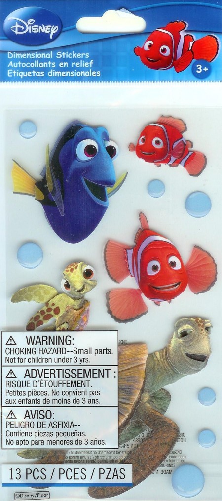 Uk Product Jolees Boutique 3d Stickers Disney Finding Nemo Dory New Release 8675